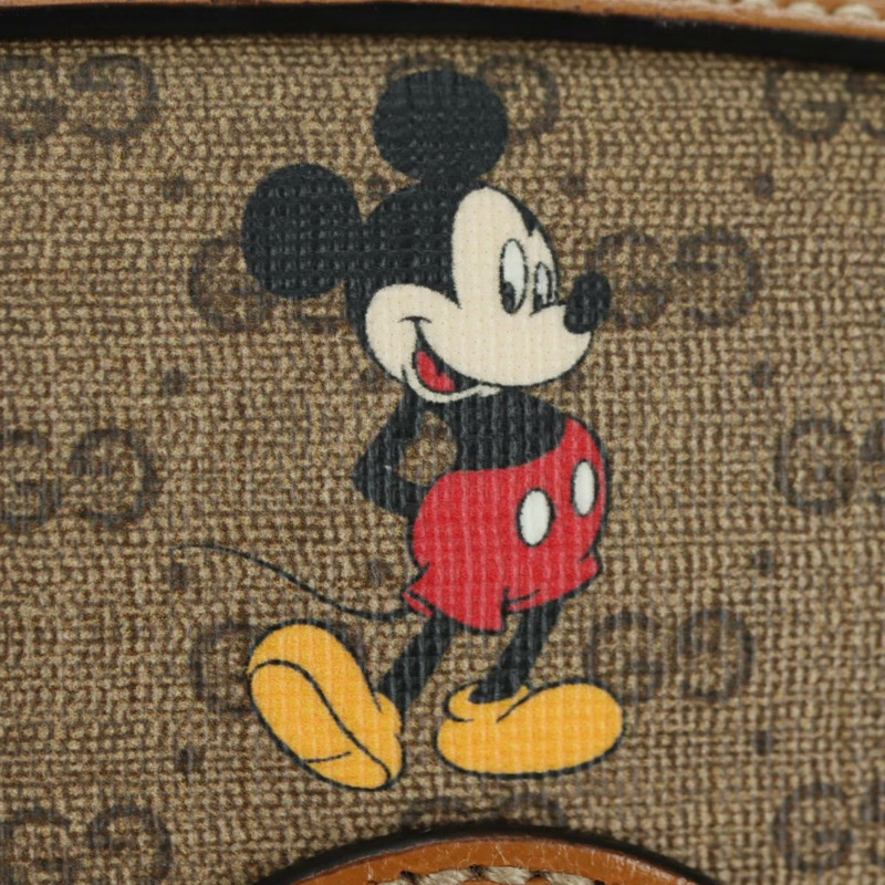 【日本直送】GUCCI Micro GG Supreme Disney 雙肩包 PVC 米色 金色 552884 正品 YKZ1359M-16