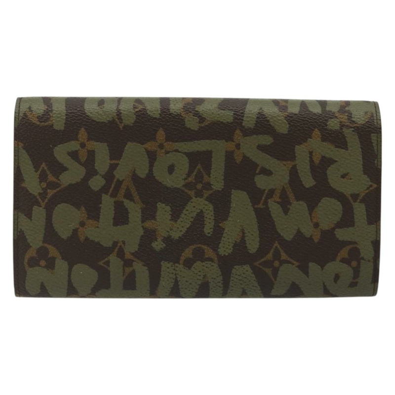 【日本直送】路易威登 Graffiti Porte Monnaie 信用錢包 卡其色 M92188 LV 正品 YKZ1398A-1