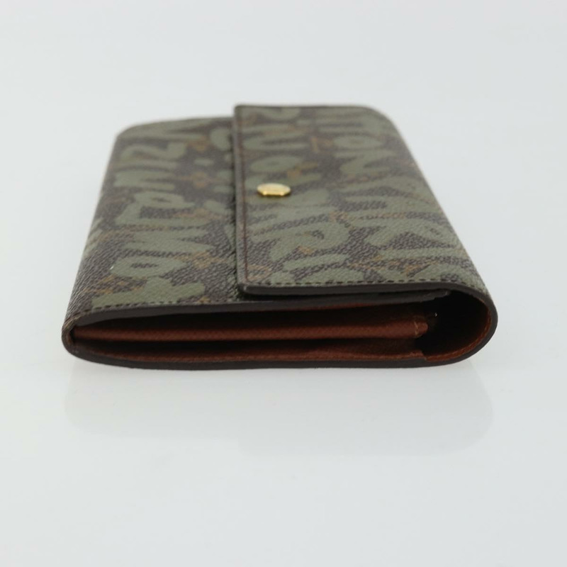 【日本直送】路易威登 Graffiti Porte Monnaie 信用錢包 卡其色 M92188 LV 正品 YKZ1398A-2