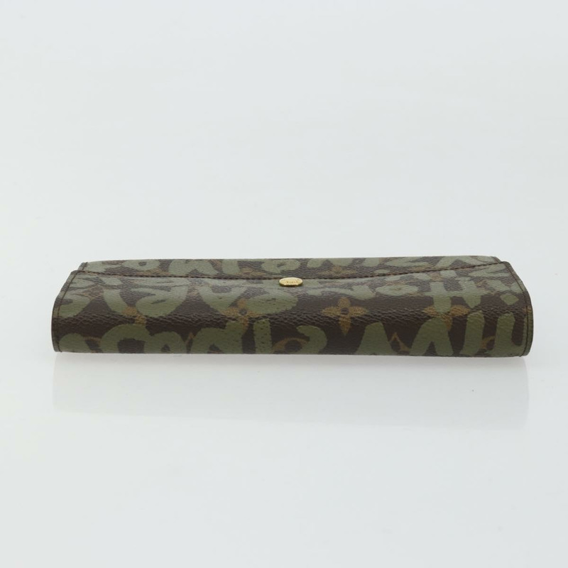 【日本直送】路易威登 Graffiti Porte Monnaie 信用錢包 卡其色 M92188 LV 正品 YKZ1398A-4