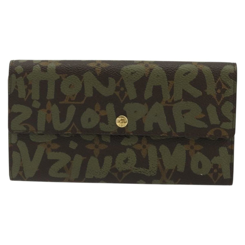 【日本直送】路易威登 Graffiti Porte Monnaie 信用錢包 卡其色 M92188 LV 正品 YKZ1398A-12