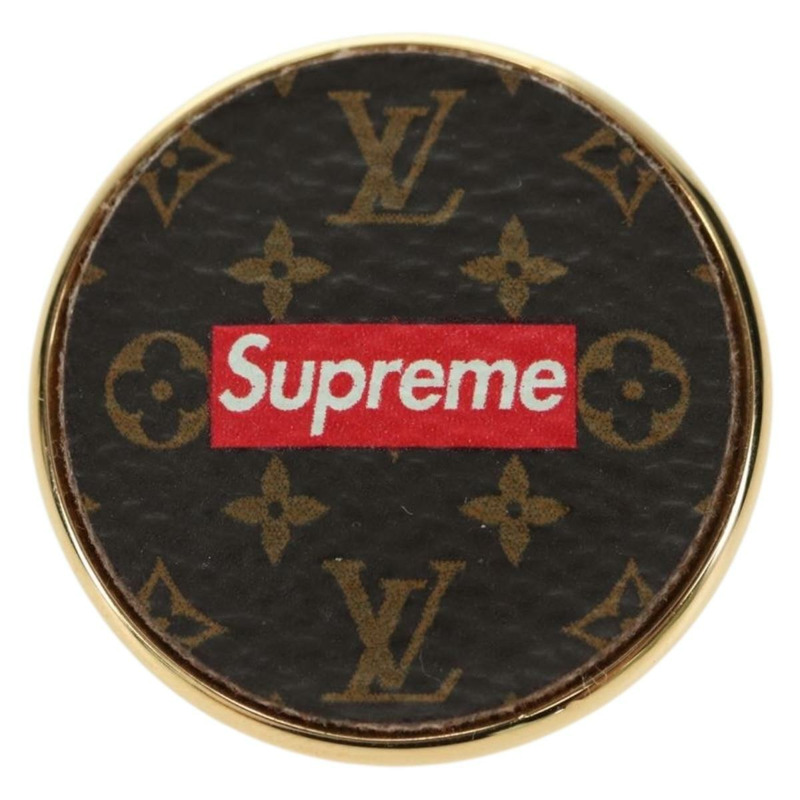 【日本直送】路易威登 (LOUIS VUITTON) 與 Supreme 聯名款金屬徽章兩件套 MP2046 LV Auth YKZ1424M-1