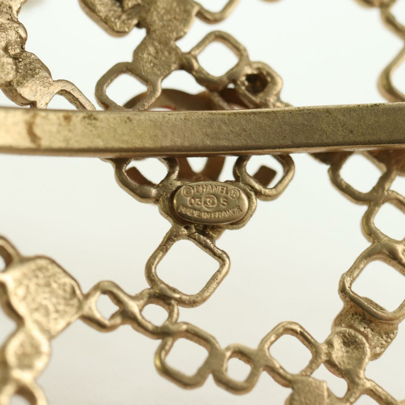 【日本直送】香奈兒 (CHANEL) 可可標誌手鐲，金色金屬材質，CC標誌，正品編號 YKZ1423M-12