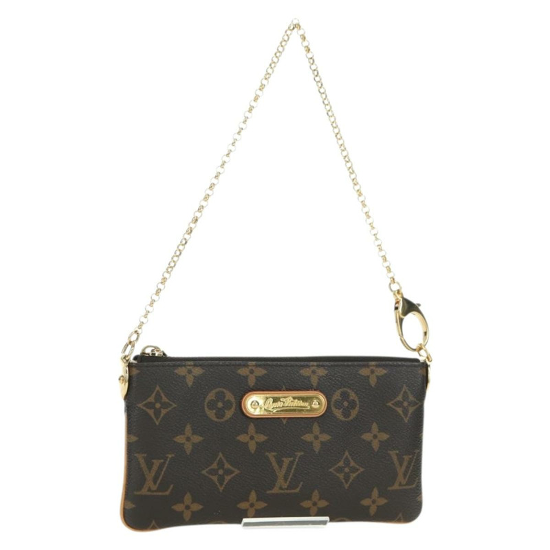 【日本直送】路易威登 Monogram 鏈條手拿包 Mila 中號手袋 M60094 LV 正品 YKZ1556SAV-0