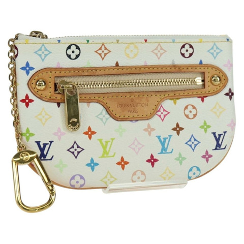 路易威登 Monogram Multicolor Pochette MM 白 M60028 LV Auth YKZ1506M