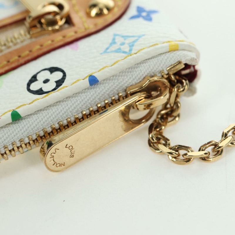 【日本直送】路易威登 Monogram Multicolor Pochette MM 白 M60028 LV Auth YKZ1506M-9