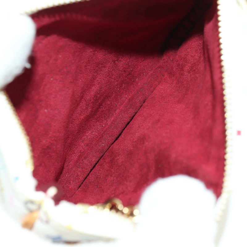 【日本直送】路易威登 Monogram Multicolor Pochette MM 白 M60028 LV Auth YKZ1506M-10