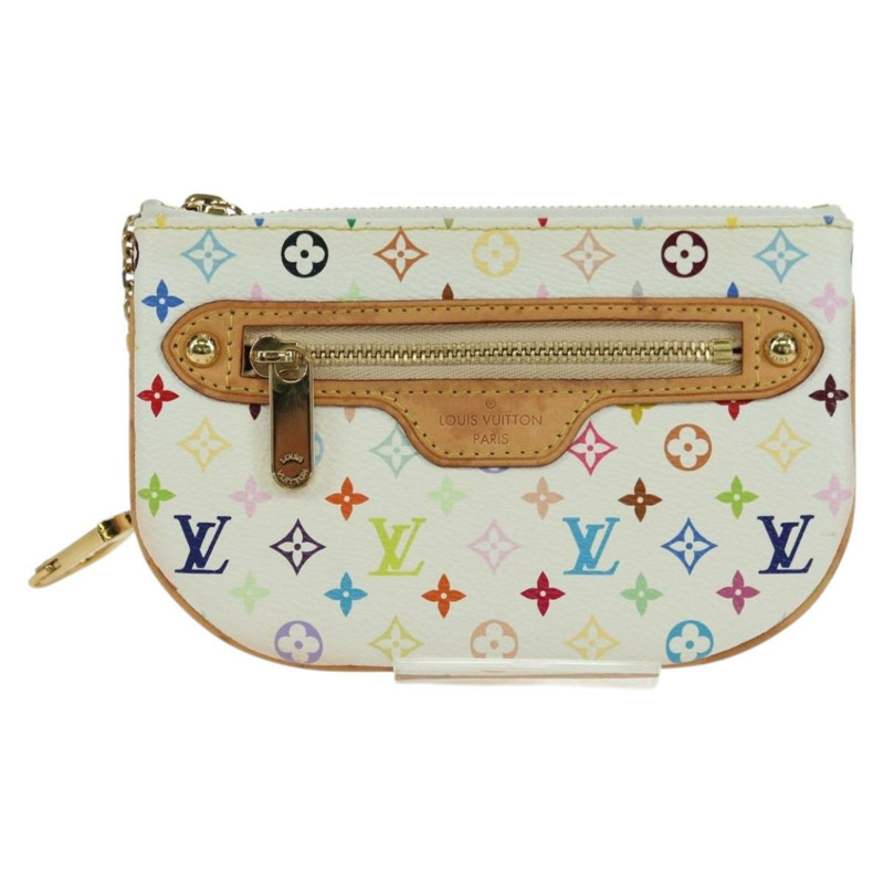 【日本直送】路易威登 Monogram Multicolor Pochette MM 白 M60028 LV Auth YKZ1506M-12