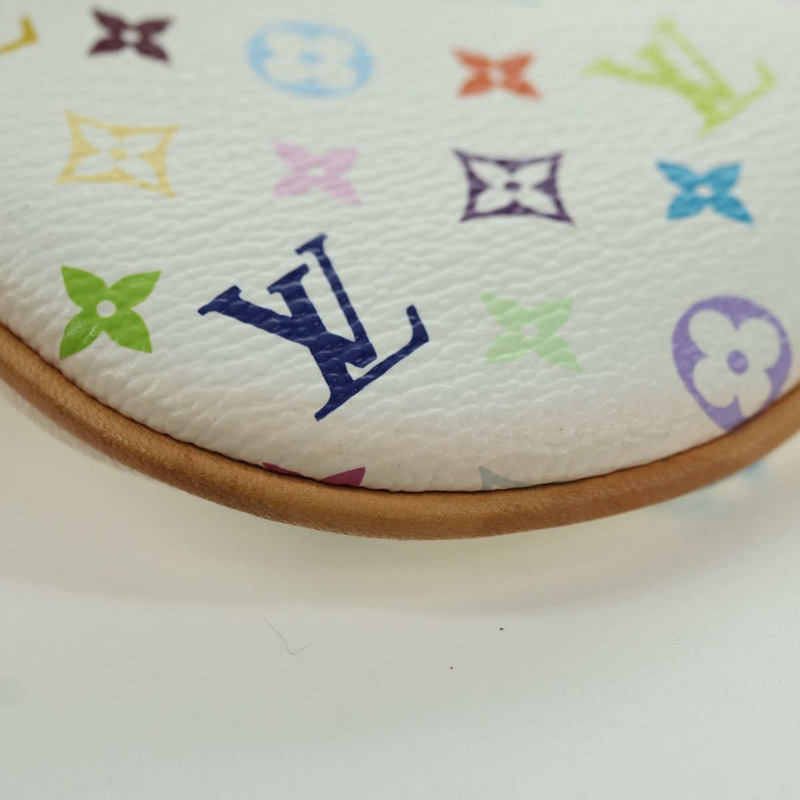 【日本直送】路易威登 Monogram Multicolor Pochette MM 白 M60028 LV Auth YKZ1506M-14