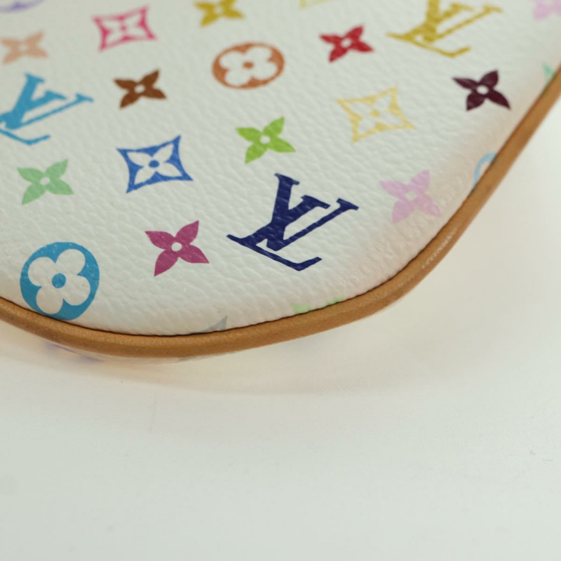 【日本直送】路易威登 Monogram Multicolor Pochette MM 白 M60028 LV Auth YKZ1506M-15