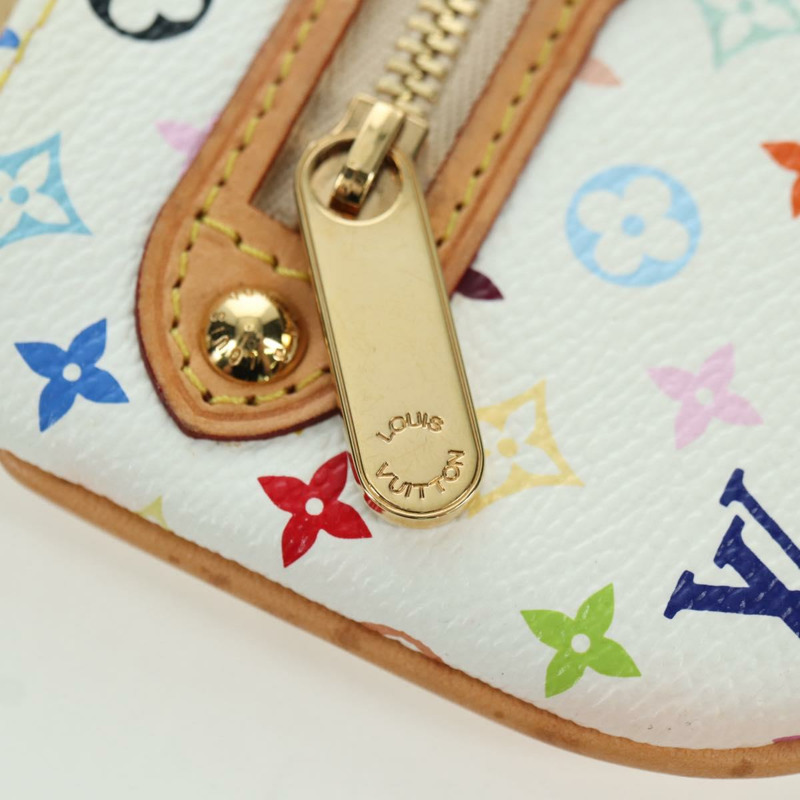 【日本直送】路易威登 Monogram Multicolor Pochette MM 白 M60028 LV Auth YKZ1506M-16