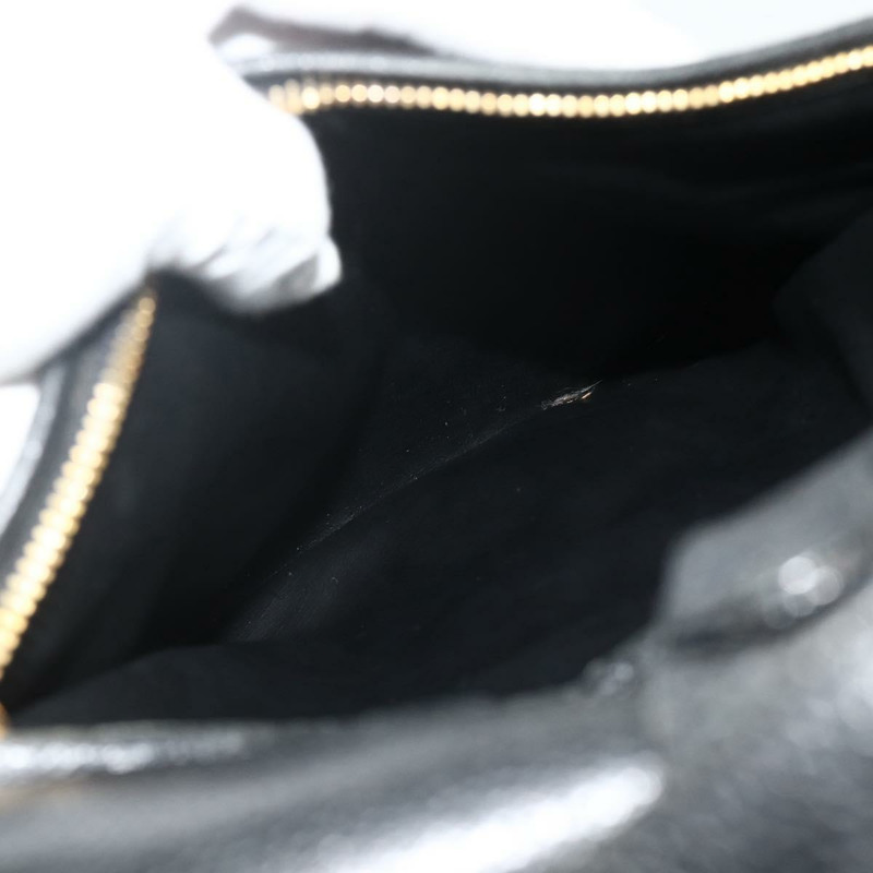 【日本直送】香奈兒魚子醬紋金黑色雙C鏈條背包 Auth ka4012V-27