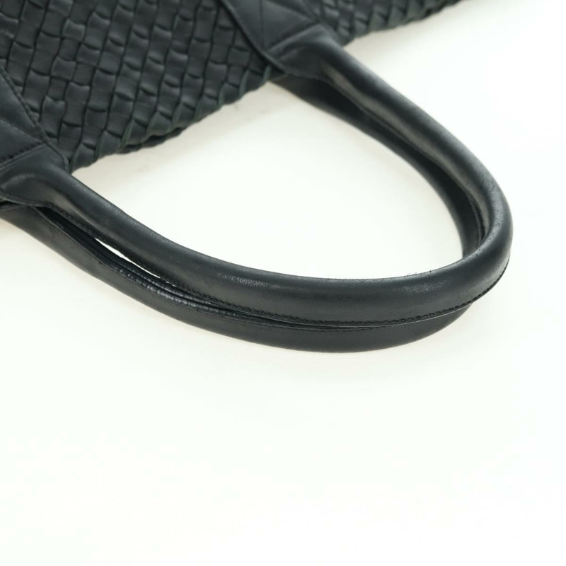 【日本直送】BOTTEGA VENETA INTRECCIATO Cabas MM 手提包，黑色真皮，正品 yk20314SAV-6