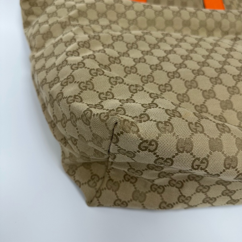 【赫蒂國際精品】Gucci 古馳 超大購物米色帆布托特包 vintage-7