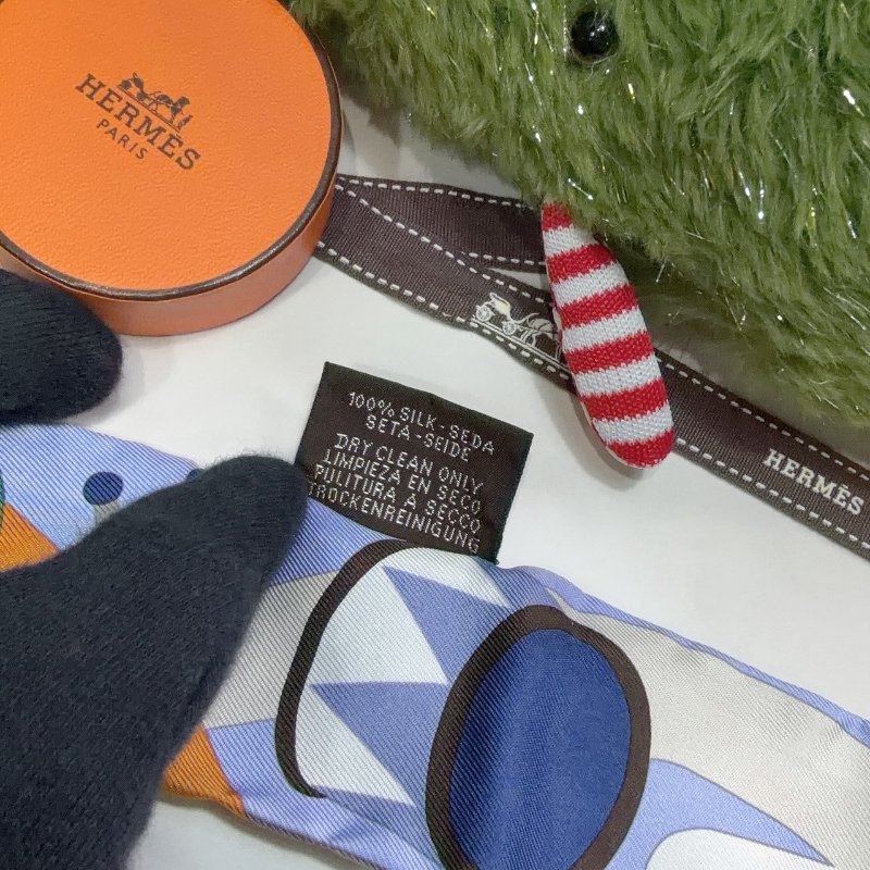 HERMES 全新Parade en Fanfare Twilly遊行絲巾-5
