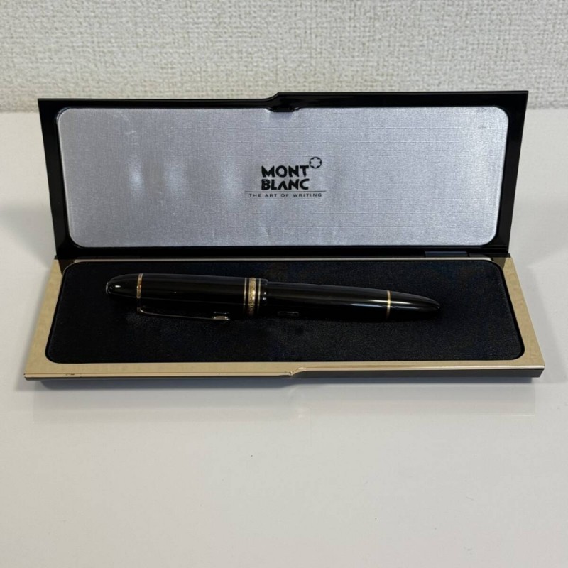 真品 萬寶龍 MONTBLANC MEISTERSTUCK No149 4810 鋼筆 18K 筆尖 黑金 M尖 附盒裝保單-0