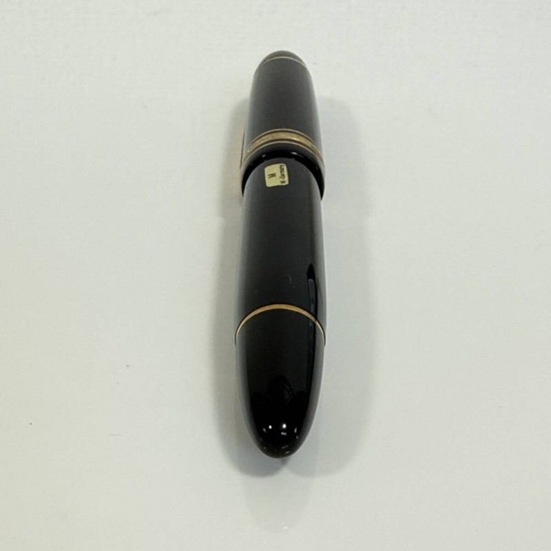 真品 萬寶龍 MONTBLANC MEISTERSTUCK No149 4810 鋼筆 18K 筆尖 黑金 M尖 附盒裝保單-4