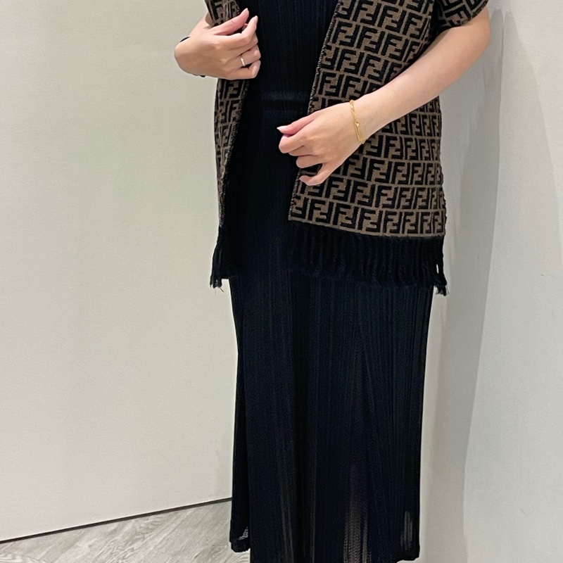 ▪️富貴選物FUGUEI▪️PP   三宅一生 黑色 鬆緊帶腰身 無袖長洋裝-1