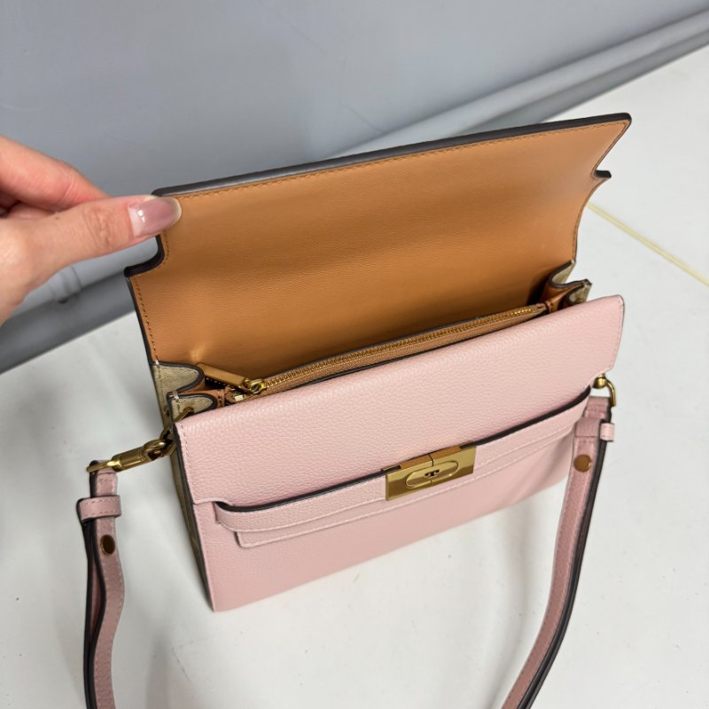 TORY BURCH Lee Radziwill 肩背包 粉 9成新 台灣專櫃購入-4