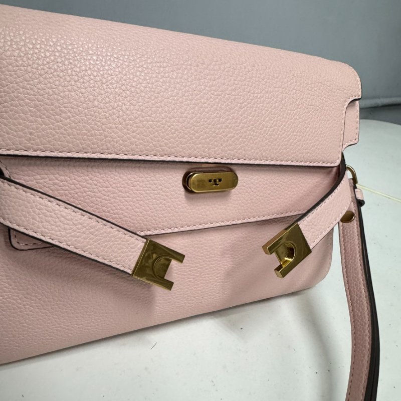TORY BURCH Lee Radziwill 肩背包 粉 9成新 台灣專櫃購入-5