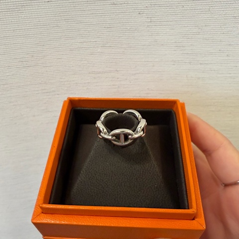 Hermes 925銀豬鼻戒指
