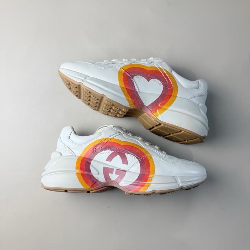 GUCCI/古馳 心形印花老爹鞋 37.5碼 95新-3