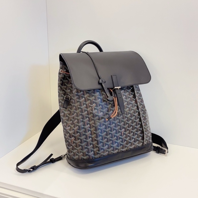 Goyard戈雅Alpin黑色雙肩包⛱️貝克漢同款男女通背款-11