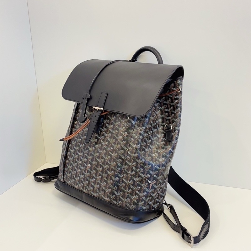 Goyard戈雅Alpin黑色雙肩包⛱️貝克漢同款男女通背款-12