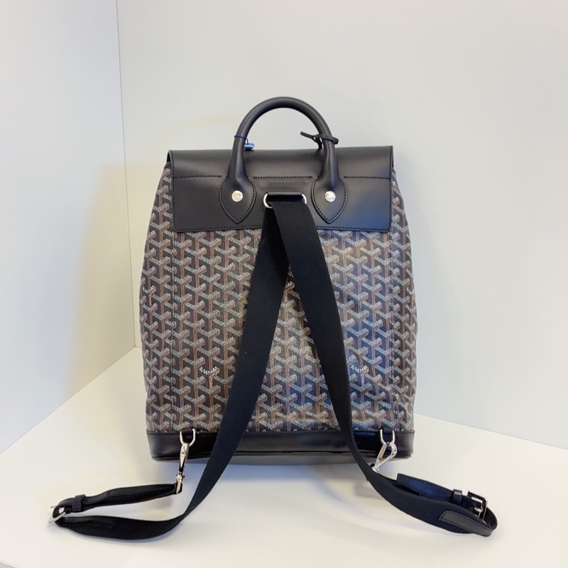 Goyard戈雅Alpin黑色雙肩包⛱️貝克漢同款男女通背款-13