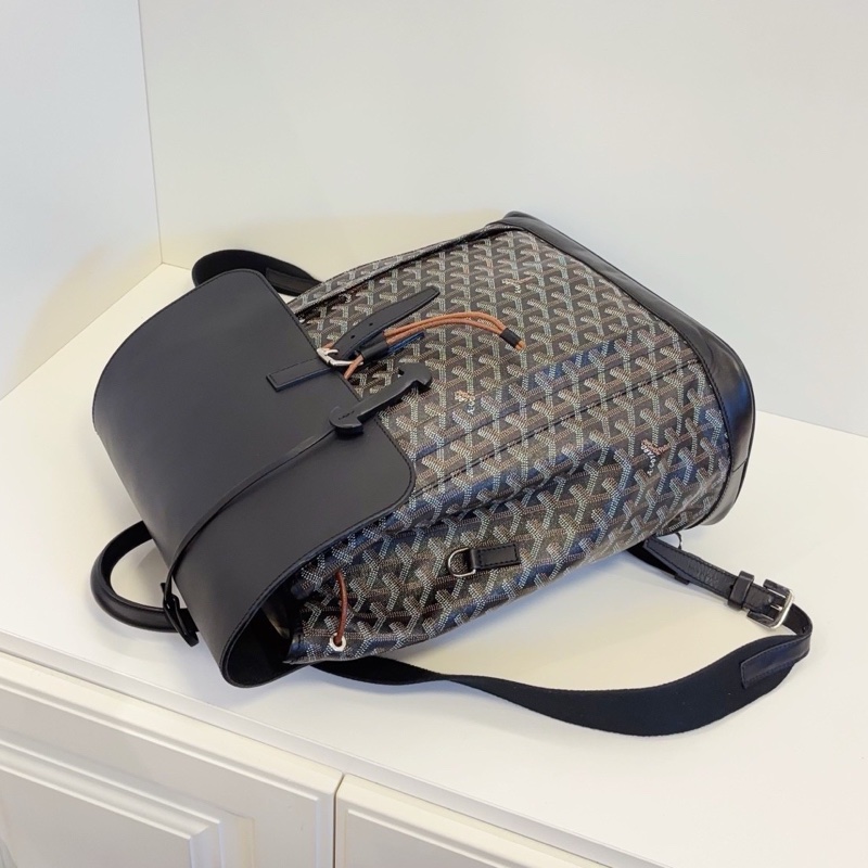 Goyard戈雅Alpin黑色雙肩包⛱️貝克漢同款男女通背款-14