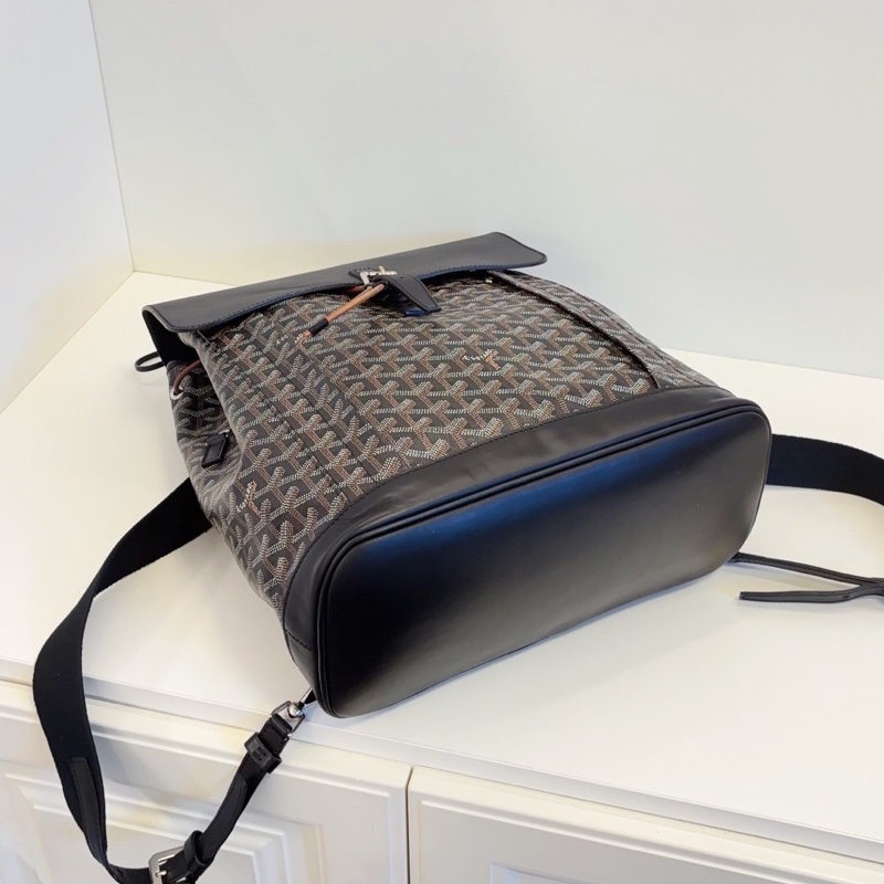 Goyard戈雅Alpin黑色雙肩包⛱️貝克漢同款男女通背款-16