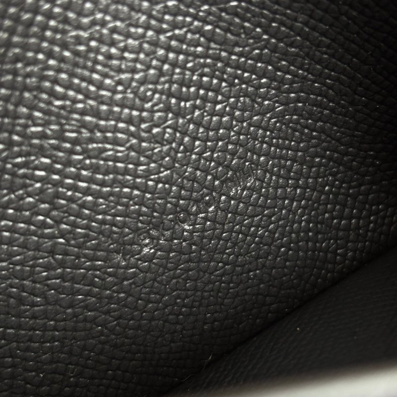 Y刻 ::HERMES:: 愛馬仕 Bearn Wallet 黑皮革H金釦長夾-17