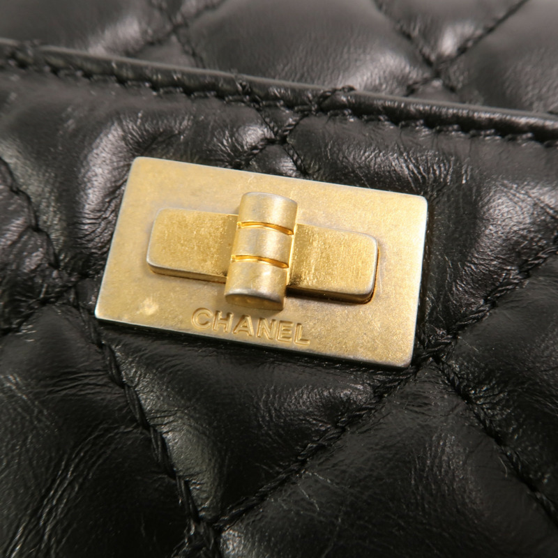 CHANEL 牛皮皮革2.55 Camera Bag鏈帶肩背袋-8