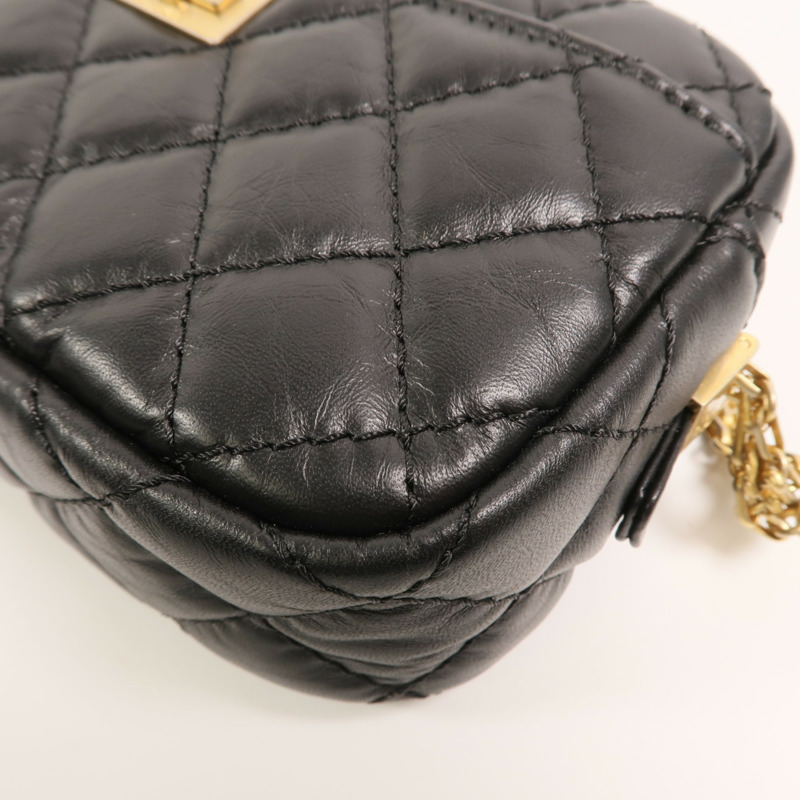 CHANEL 牛皮皮革2.55 Camera Bag鏈帶肩背袋-11