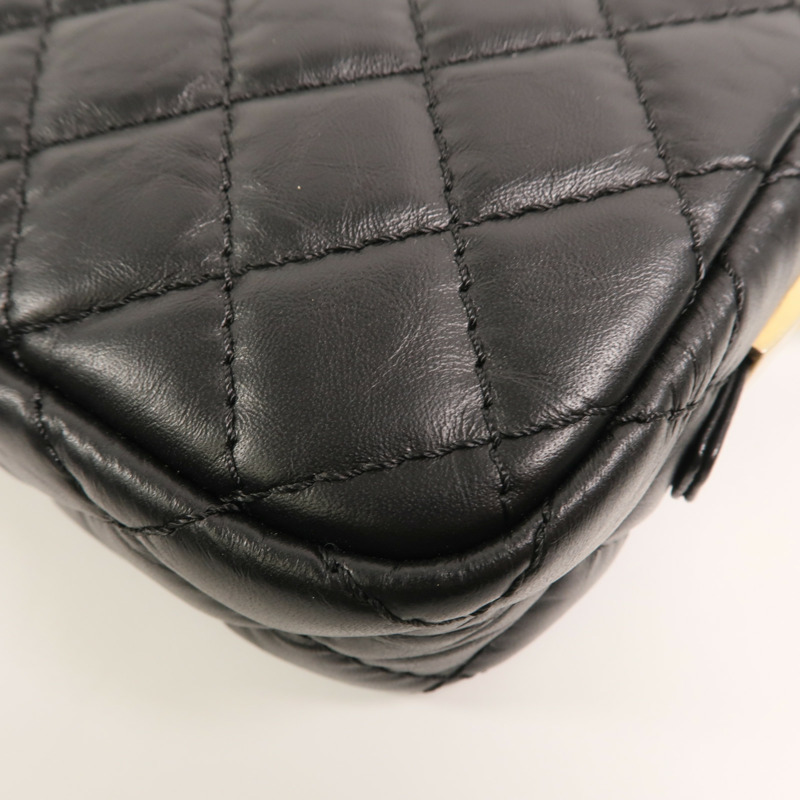 CHANEL 牛皮皮革2.55 Camera Bag鏈帶肩背袋-13