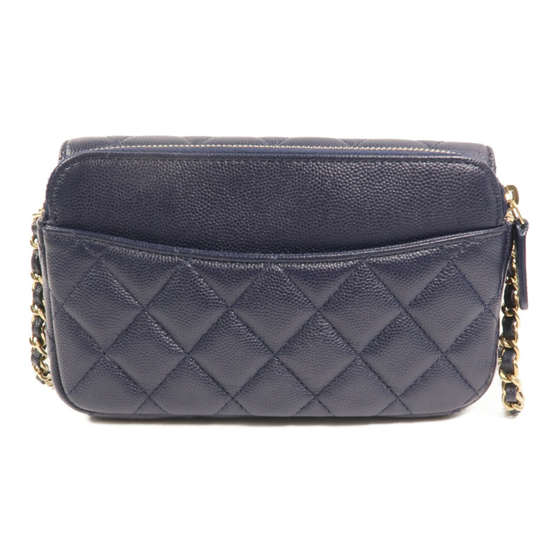 CHANEL 牛皮皮革Phone Bag鏈帶肩背袋-1