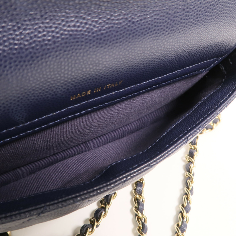 CHANEL 牛皮皮革Phone Bag鏈帶肩背袋-14