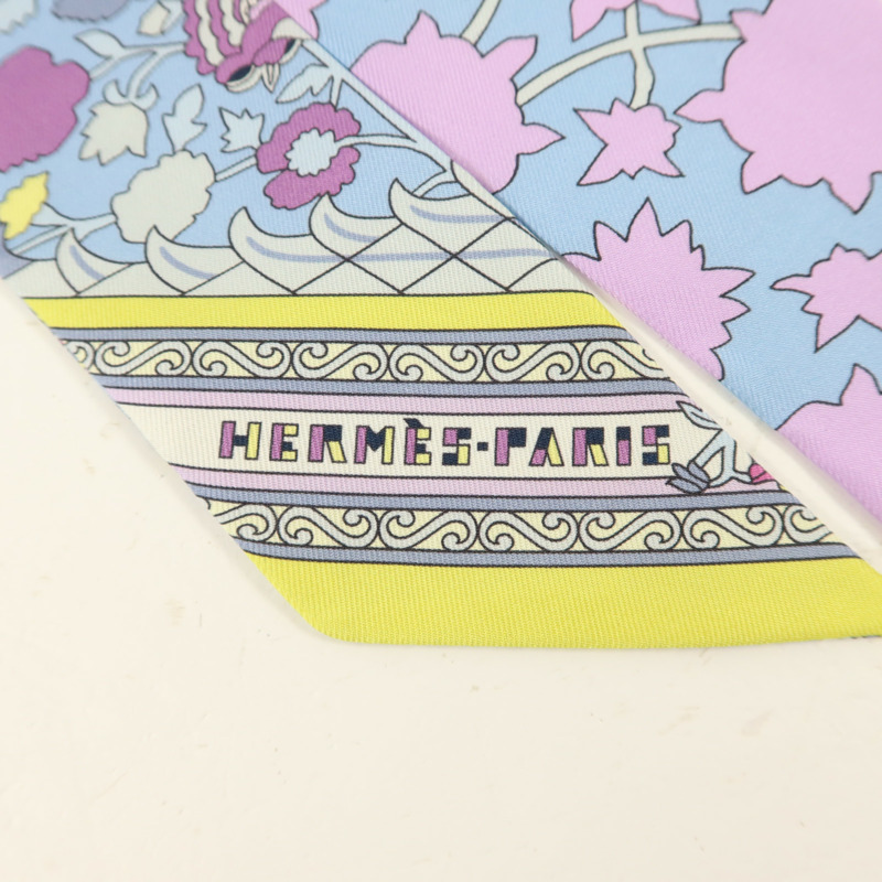 HERMES 絲質Twilly絲巾-4