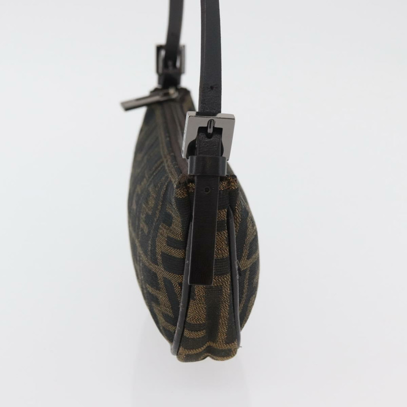 【日本直送】FENDI Zucca 帆布配件包 棕色/黑色 正品 mr2395A-2