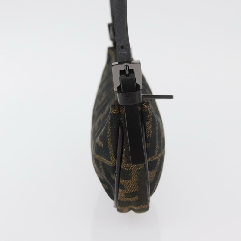 【日本直送】FENDI Zucca 帆布配件包 棕色/黑色 正品 mr2395A-3