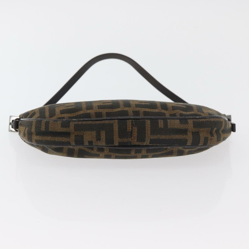 【日本直送】FENDI Zucca 帆布配件包 棕色/黑色 正品 mr2395A-4