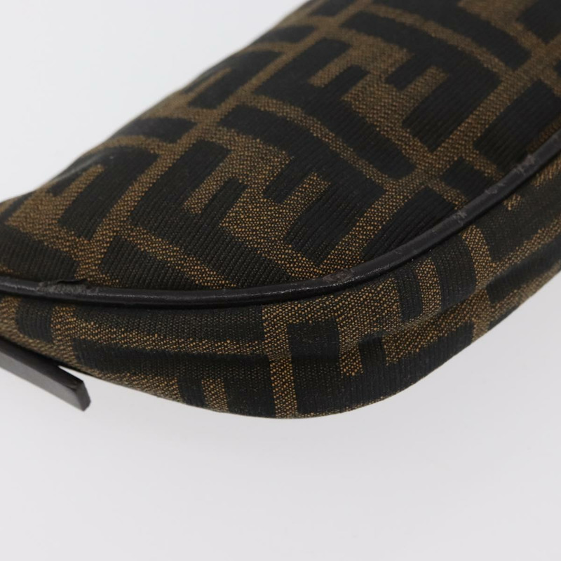 【日本直送】FENDI Zucca 帆布配件包 棕色/黑色 正品 mr2395A-14