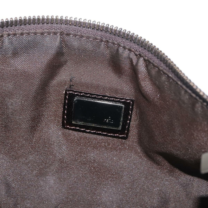 【日本直送】FENDI Zucca 帆布配件包 棕色/黑色 正品 mr2395A-16
