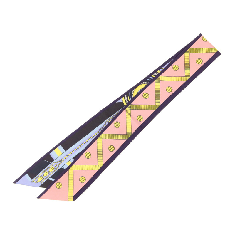 HERMES 絲質Twilly絲巾-1