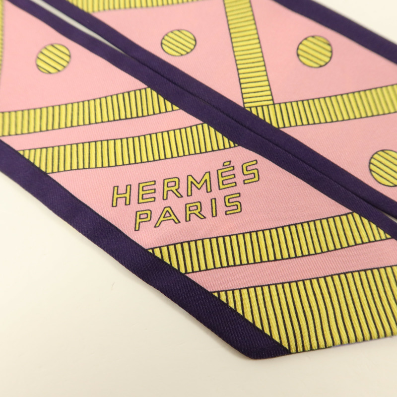 HERMES 絲質Twilly絲巾-4