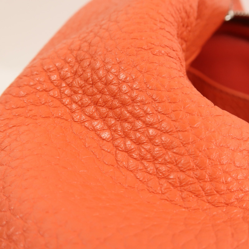HERMES Clemence皮革Lindy 26肩背袋Rouge Pivoine-15