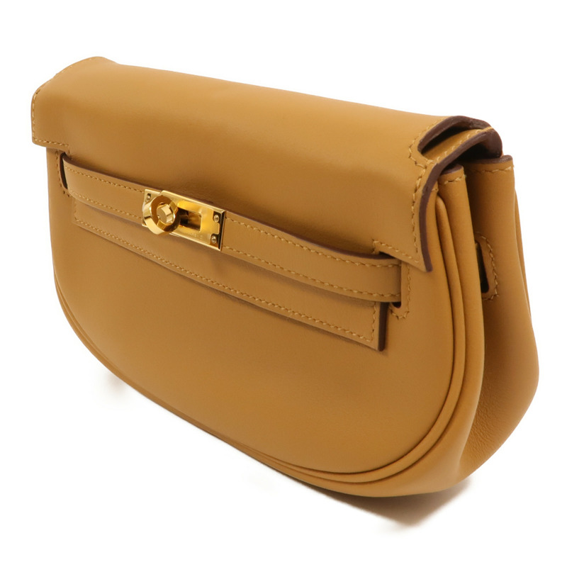 HERMES Swift皮革Kelly Moove肩背袋Sesame-2