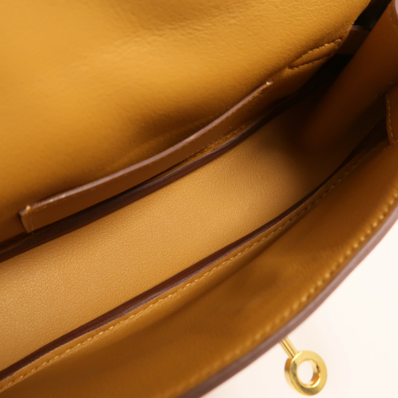 HERMES Swift皮革Kelly Moove肩背袋Sesame-4