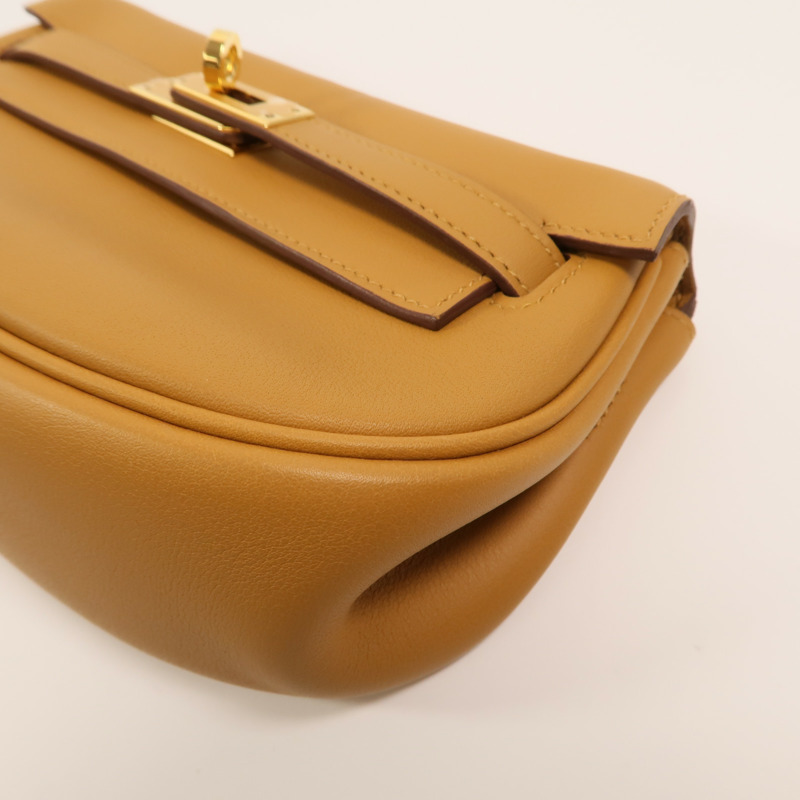 HERMES Swift皮革Kelly Moove肩背袋Sesame-12
