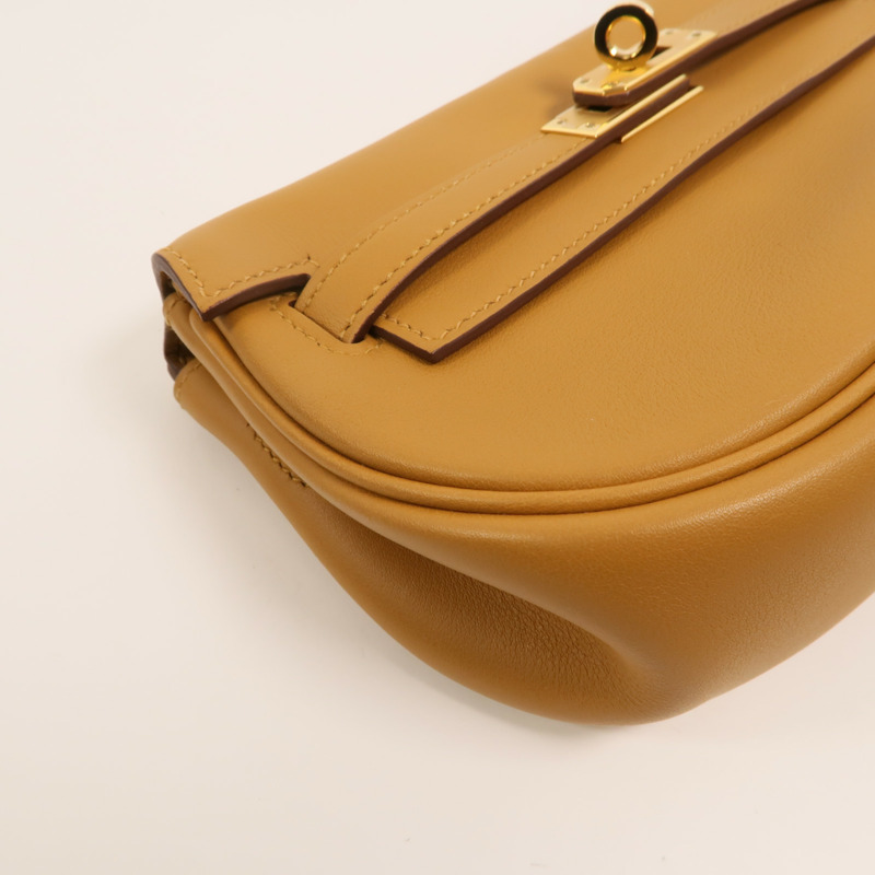 HERMES Swift皮革Kelly Moove肩背袋Sesame-13